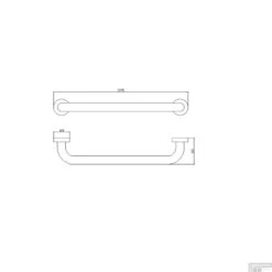 BWS Badgreep Domo Rechte Chroom -Sealkin Badkamermeubilair Winkel bws badgreep domo rechte chroom tech