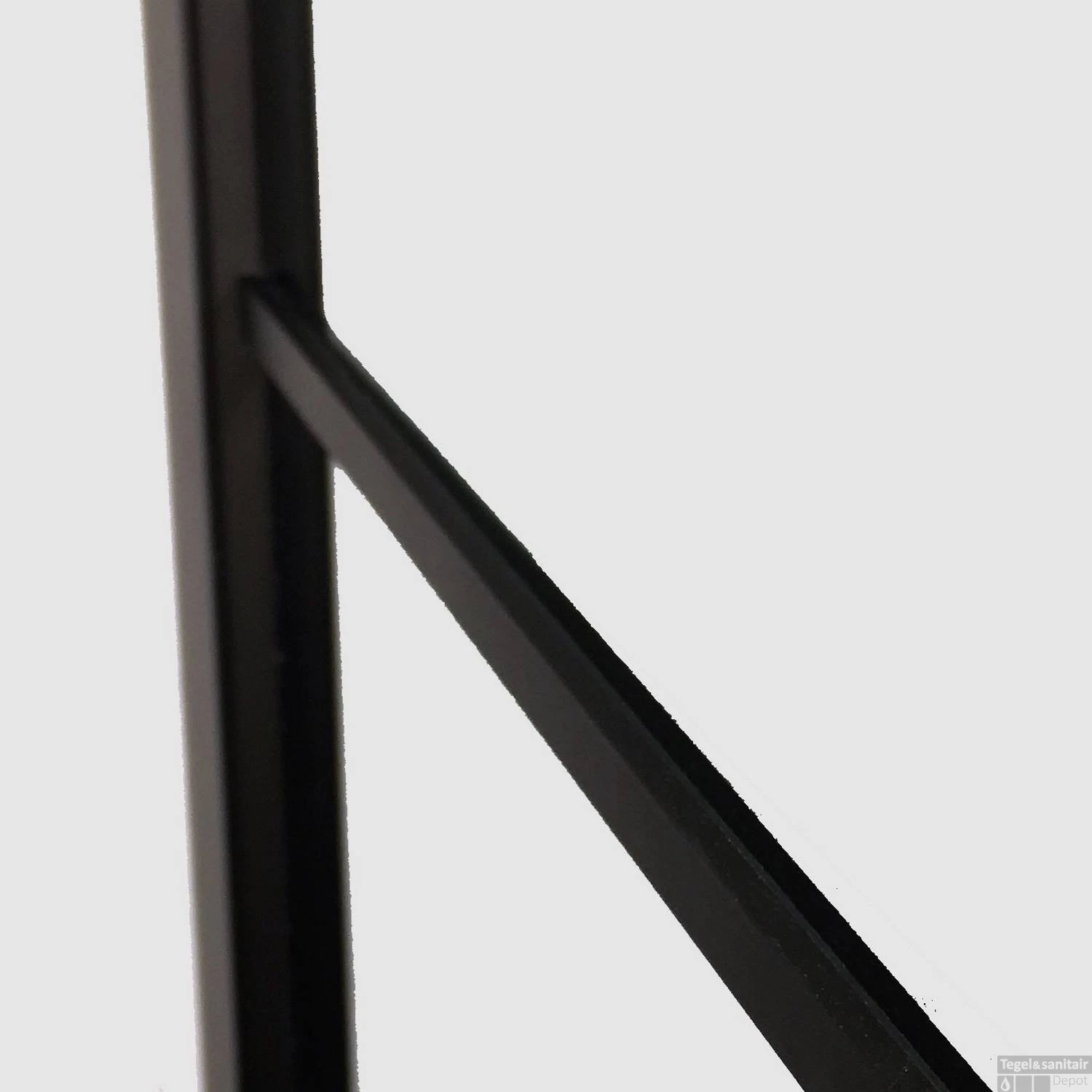 BWS Douchecabine Frame 140x160 Cm 8 Mm NANO Glas Mat Zwart Raster 4 BWS Douchecabine Frame 140x160 Cm 8 Mm NANO Glas Mat Zwart Raster - Afbeelding 2