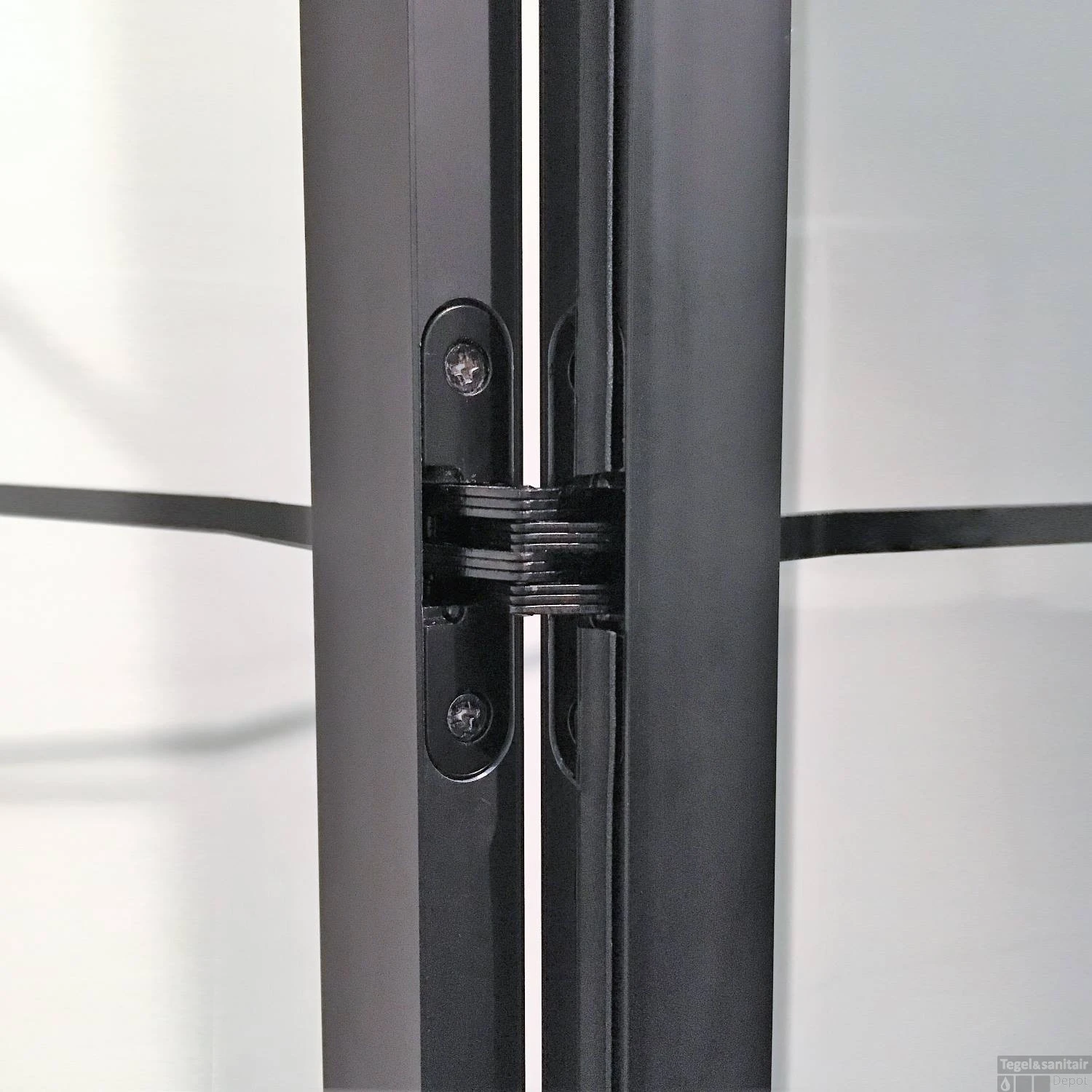 BWS Douchecabine Frame 140x160 Cm 8 Mm NANO Glas Mat Zwart Raster 6 BWS Douchecabine Frame 140x160 Cm 8 Mm NANO Glas Mat Zwart Raster - Afbeelding 4