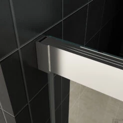 BWS Douchecabine Softclose 2.0 90x90 Cm Met Nisdeur En Zijwand 8mm Aluminium NANO Coating -Sealkin Badkamermeubilair Winkel bws douchecabine softclose 2.0 detail1 4