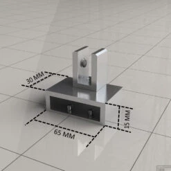 BWS Haakse Glaskoppeling Chroom Draaibaar T.b.v. Stabilisatiestang -Sealkin Badkamermeubilair Winkel bws haakse glaskoppeling chroom draaibaar t.b.v. stabilisatiestang 3.1