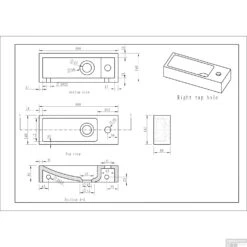 BWS Hardsteen Fontein Zwart Smal 38x14x8 Cm (Kraangat Rechts) -Sealkin Badkamermeubilair Winkel bws hardsteen fontein zwart smal 38x14x8 cm kraangat rechts tech