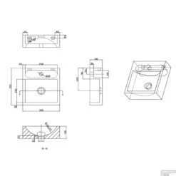BWS Hardstenen Fontein Vierkant 30x30x10 Cm -Sealkin Badkamermeubilair Winkel bws hardstenen fontein vierkant 30x30x10 cm tech