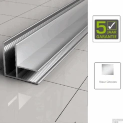 BWS Hoekprofiel 90 Graden T.b.v. Glaswand 1 Cm