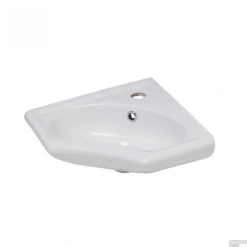 BWS Keramische Hoekfontein Wit 35x35 Cm