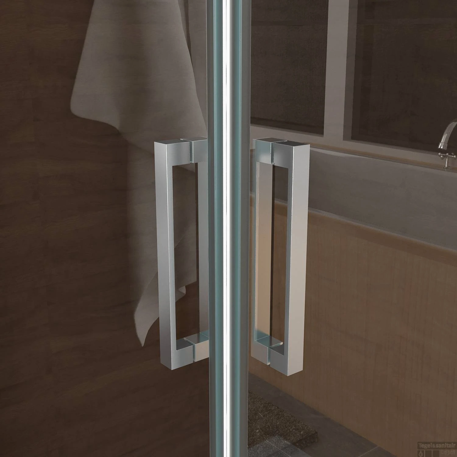 BWS Kwartronde Douchecabine 90x90 Cm Met 2 Deuren 8mm NANO Coating 5 BWS Kwartronde Douchecabine 90x90 Cm Met 2 Deuren 8mm NANO Coating - Afbeelding 3