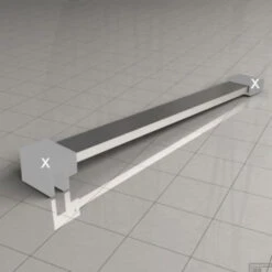 BWS Losse Vierkante Stabilisatiestang 120 Cm Chroom -Sealkin Badkamermeubilair Winkel bws losse vierkante stabilisatiestang 100 cm chroom 1