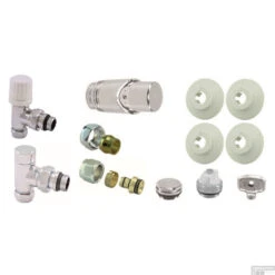 BWS Luxe Thermostatische Radiator Aansluitset Haaks Voor Zijaansluiting Chroom -Sealkin Badkamermeubilair Winkel bws luxe thermostatische radiator aansluitset haaks voor zijaansluiting chroom shop 1