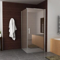 BWS Nisdeur Eco Inclusief Muurprofiel 90x195 Cm 6 Mm Aluminium