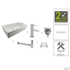 BWS One Pack Mini-Blong Rechts Compleet Wit