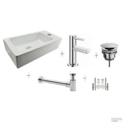 BWS One Pack Mini-Blong Rechts Compleet Wit -Sealkin Badkamermeubilair Winkel bws one pack mini blong rechts compleet wit shop