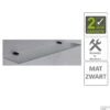 BWS Planchet Mia Glas Bevestigingspunten Mat Zwart -Sealkin Badkamermeubilair Winkel bws planchet mia glas bevestigingspunten mat zwart bws