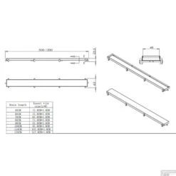 BWS RVS Tegelrooster Tbv Douchegoot 70x7 Cm -Sealkin Badkamermeubilair Winkel bws rvs tegelrooster tbv douchegoot 100x7 cm tech 1