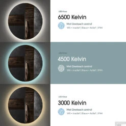 Spiegel Gliss Design Style Framework 11 Mm LED Verlichting 70cm 7 Spiegel Gliss Design Style Framework 11 Mm LED Verlichting 70cm -Sealkin Badkamermeubilair Winkel bws spiegels led kleur 60