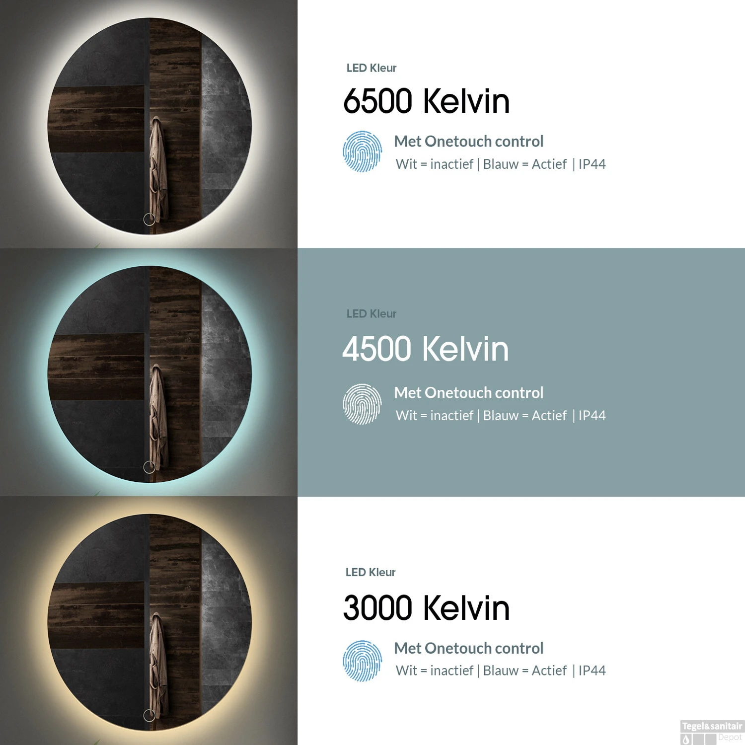 Spiegel Gliss Design Style Framework 11 Mm LED Verlichting 70cm 5 Spiegel Gliss Design Style Framework 11 Mm LED Verlichting 70cm - Afbeelding 3