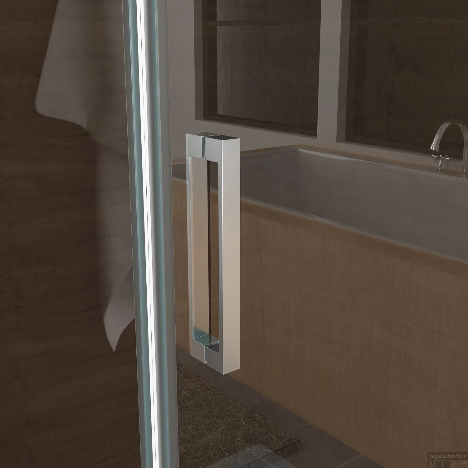 BWS Swingdeur Nis 120x200 Cm Met Vast Paneel 8 Mm NANO Coating - Afbeelding 5