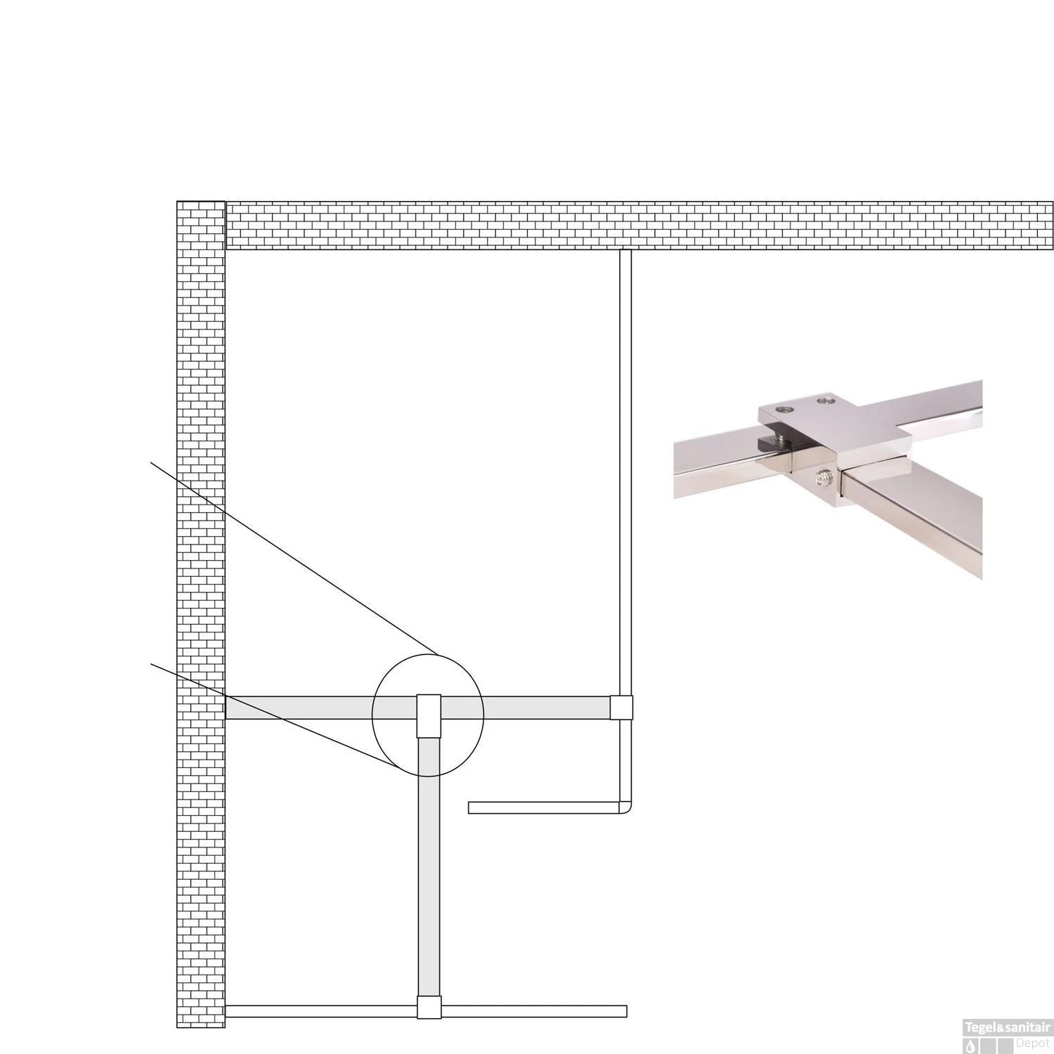 BWS Teekoppeling Voor Stabilisatiestang Chroom 5 BWS Teekoppeling Voor Stabilisatiestang Chroom - Afbeelding 3