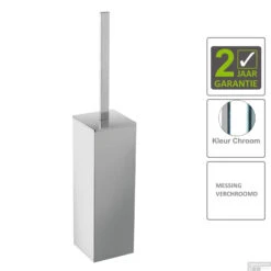 BWS Toiletborstelhouder Eris Vrijstaande Chroom