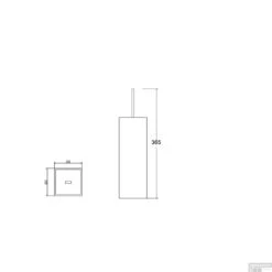 BWS Toiletborstelhouder Eris Vrijstaande Chroom -Sealkin Badkamermeubilair Winkel bws toiletborstelhouder eris vrijstaande chroom tech