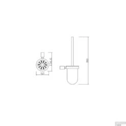 BWS Toiletborstelhouder Ida Chroom -Sealkin Badkamermeubilair Winkel bws toiletborstelhouder ida chroom tech