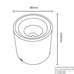 BWS Tube Opbouw Spot Incl. LED Lichtbron Mat Wit 7 BWS Tube Opbouw Spot Incl. LED Lichtbron Mat Wit -Sealkin Badkamermeubilair Winkel bws tube opbouw spot incl. led lichtbron mat wit tech