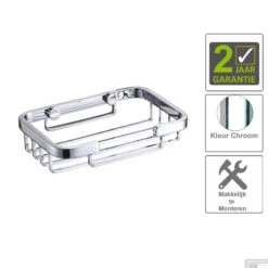 BWS Zeephouder Domo Draad Recht Chroom