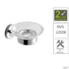 BWS Zeepschaalhouder Hera Met Glas RVS -Sealkin Badkamermeubilair Winkel bws zeepschaalhouder hera met glas rvs bws