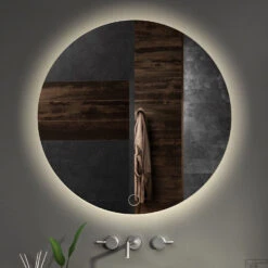 BWS Badkamerspiegel | Spark | Rond | Met LED Verlichting (Alle Maten) -Sealkin Badkamermeubilair Winkel bwsspark config shop