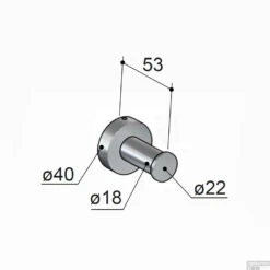 Haak Hotbath Cobber Geborsteld Nikkel -Sealkin Badkamermeubilair Winkel cba03gn haak hotbath cobber geborsteld nikkel tech 1