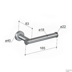 Toiletrolhouder Hotbath Cobber Gepolijst Messing PVD -Sealkin Badkamermeubilair Winkel cba04nbp toiletrolhouder hotbath cobber gepolijst messing pvd tech