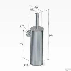 Toiletborstelgarnituur Hotbath Cobber Wandmodel Verouderd Messing -Sealkin Badkamermeubilair Winkel cba11ab toiletborstelgarnituur hotbath cobber wandmodel verouderd messing tech 1
