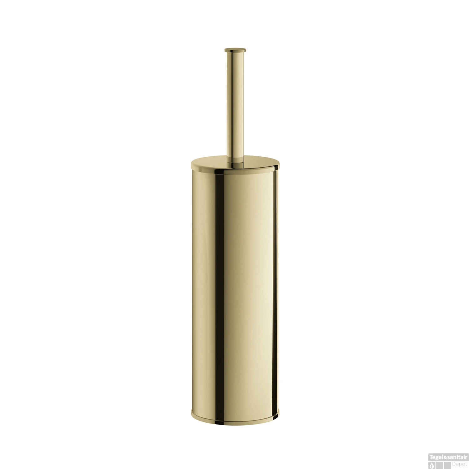 Toiletborstelgarnituur Hotbath Cobber Vrijstaand Gepolijst Messing PVD