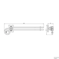 Dubbele Handdoekhouder Sapho Rebecca Draaibaar 36.2 Cm Zwart 9 Dubbele Handdoekhouder Sapho Rebecca Draaibaar 36.2 Cm Zwart -Sealkin Badkamermeubilair Winkel cc021 dubbele handdoekhouder sapho rebecca draaibaar 36.2 cm zwart 2