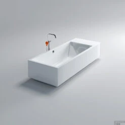 Clou Wash Me Vrijstaand Ligbad Incl Plug En Overloop En Sifon Wit Acryl 220x85x54cm -Sealkin Badkamermeubilair Winkel cl 05.50010 b