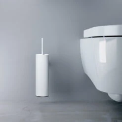 Toiletborstelgarnituur Clou Flat Wandmontage Poedercoating Mat Wit 10 Toiletborstelgarnituur Clou Flat Wandmontage Poedercoating Mat Wit -Sealkin Badkamermeubilair Winkel cl 09.02041.20 b