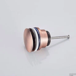 Waskomset Solidsurface Incl Geborsteld Koper Inbouwkraan Afvoer En Waste -Sealkin Badkamermeubilair Winkel clickwaste koper 2