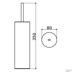 Closetborstelgarnituur Clou Flat Staand 35 Cm Chroom -Sealkin Badkamermeubilair Winkel closetborstelgarnituur clou flat staand 35 cm chroom tec