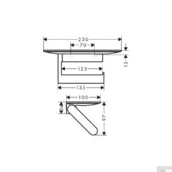 Closetrolhouder Met Planchet HansGrohe WallStoris Mat Zwart -Sealkin Badkamermeubilair Winkel closetrolhouder met planchet hansgrohe wallstoris mat zwart tech