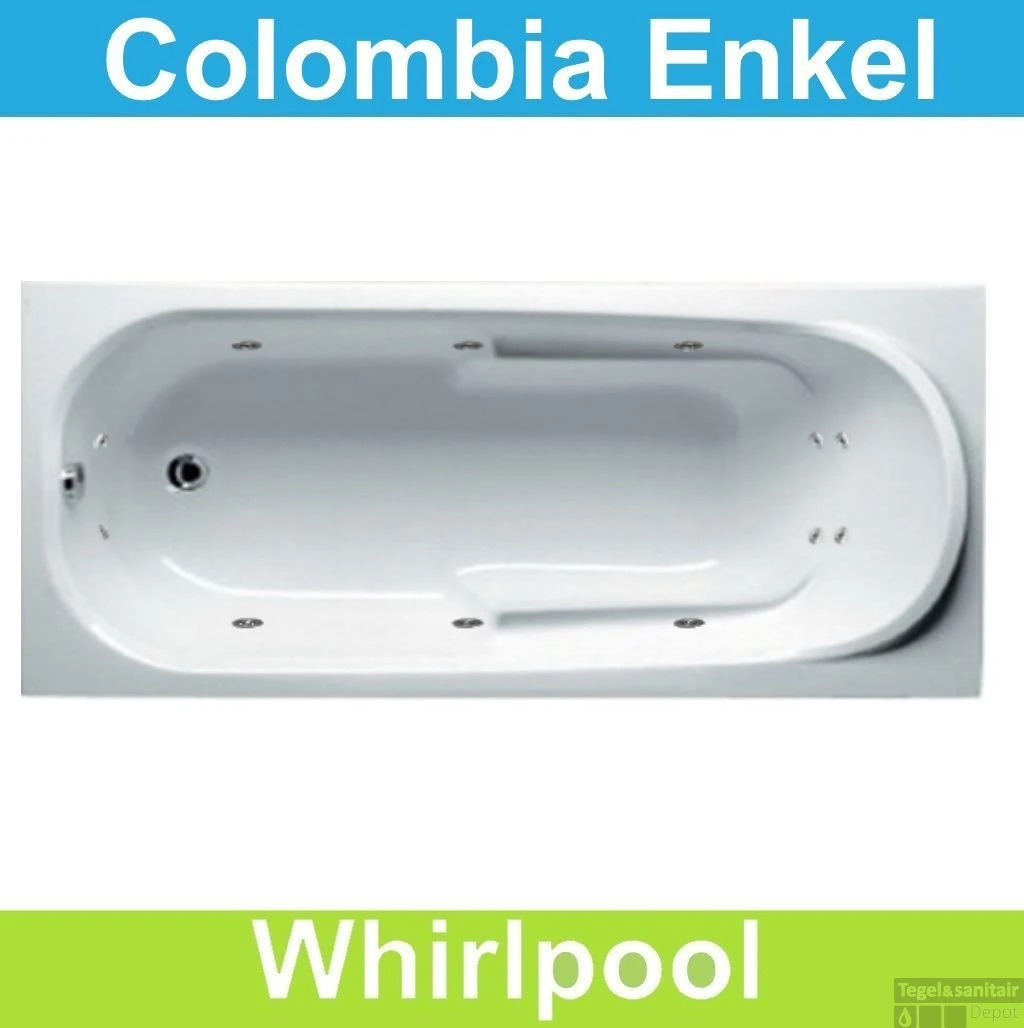 Ligbad Riho Colombia 175 X 80 Cm Whirlpool Enkel Systeem 3 Ligbad Riho Colombia 175 X 80 Cm Whirlpool Enkel Systeem
