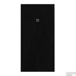 Douchebak Sanitop Just Creating Relievo Crag 90x180 Cm Mat Zwart