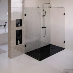 Douchebak Sanitop Just Creating Relievo Crag 90x180 Cm Mat Zwart -Sealkin Badkamermeubilair Winkel db rc90x180z 3