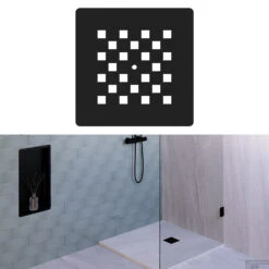 Douchebak Sanitop Just Creating Relievo Crag 90x90 Cm Mat Wit -Sealkin Badkamermeubilair Winkel db rc90x90w 8