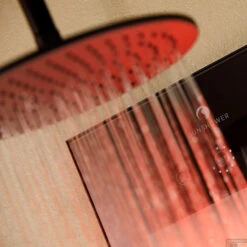 Sunshower Deluxe Mat Zwart UV En Infrarood Inbouwapparaat 32x187x16 Cm Aluminium Mat Zwart 18 Sunshower Deluxe Mat Zwart UV En Infrarood Inbouwapparaat 32x187x16 Cm Aluminium Mat Zwart -Sealkin Badkamermeubilair Winkel deluxe black detail 3 ir water