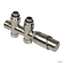 Design Onderblok Set Radiator Plieger Como Recht Inclusief Koppeling 15 En 16 Mm RVS