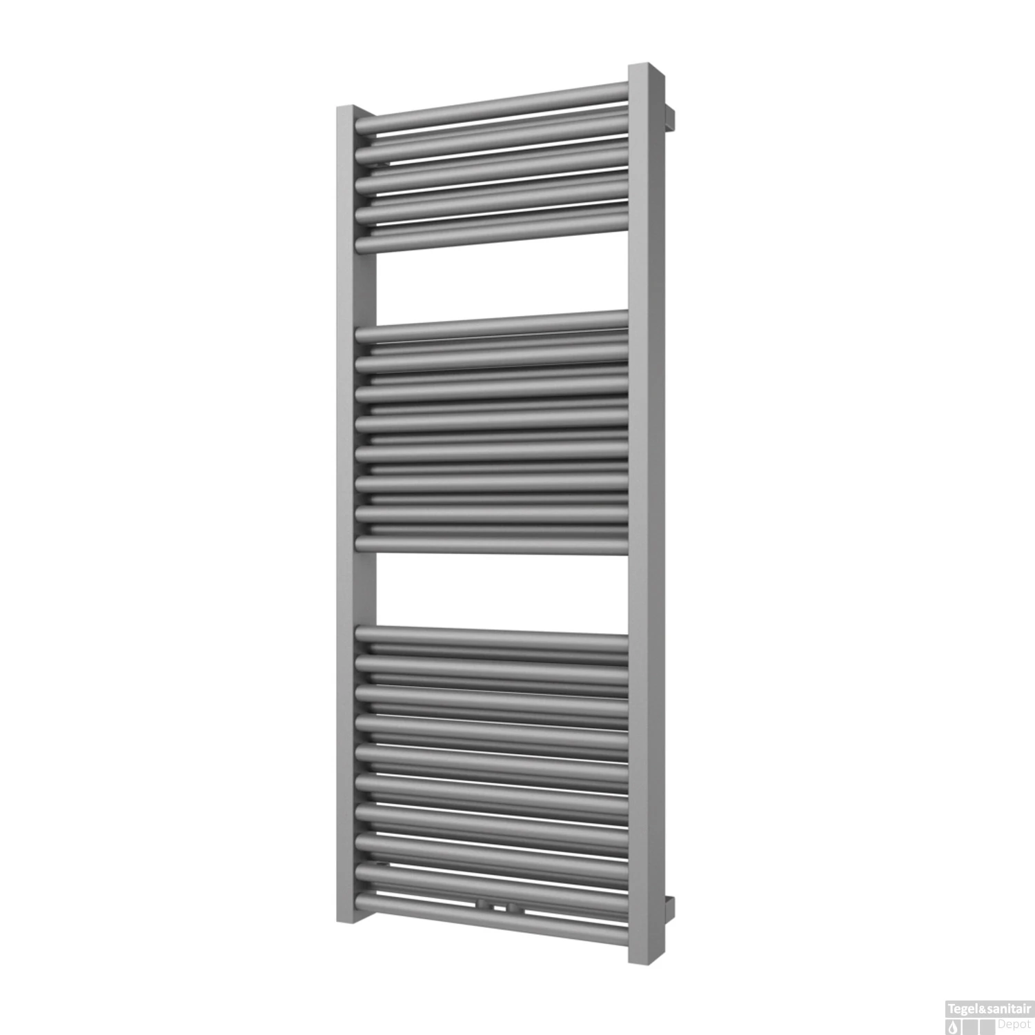 Designradiator Boss & Wessing Ifona 123x50 Cm 802 Watt Met Middenaansluiting Pearl Grey - Afbeelding 2
