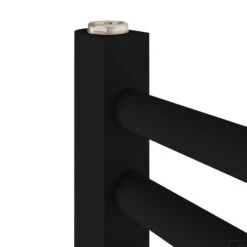 Radiator Boss & Wessing Wingrave 80x50 Cm Mat Zwart Zij-Onderaansluiting (445 Watt) -Sealkin Badkamermeubilair Winkel designradiator boss wessing wingrave 80x50 cm multirail mat zwart 2