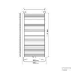 Designradiator Haceka Gobi Adoria 59x111 Cm Wit 6-Punts Aansluiting (565 Watt) -Sealkin Badkamermeubilair Winkel designradiator haceka gobi adoria 59x111 cm wit tech