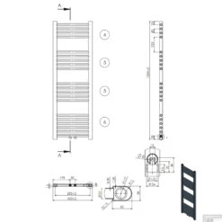 Designradiator Boss & Wessing Nile Gobi 120x40cm 458W Wit (Midden Aansluiting) 7 Designradiator Boss & Wessing Nile Gobi 120x40cm 458W Wit (Midden Aansluiting) -Sealkin Badkamermeubilair Winkel designradiator nile gobi 120x40cm 458w wit midden aansluiting tech