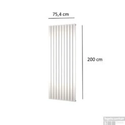 Designradiator Plieger Cavallino Retto Enkel 1666 Watt Middenaansluiting 200x75,4 Cm Pergamon -Sealkin Badkamermeubilair Winkel designradiator plieger cavallinorettoenkel 200x75 4cm tech 3