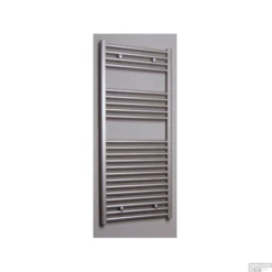 Designradiator Sanicare Standaard Recht Inclusief Ophanging 111,8x45 Cm (alle Kleuren) -Sealkin Badkamermeubilair Winkel designradiator sanicare 45x111 8 inoxlook detail